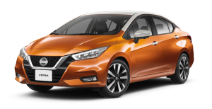 versa naranja y blanco