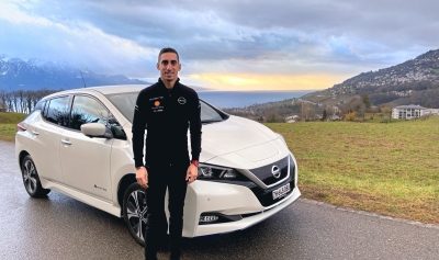 Piloto de Fórmula E da Nissan, Sébastien Buemi, recebe com entusiasmo a mobilidade elétrica dentro e fora da pista