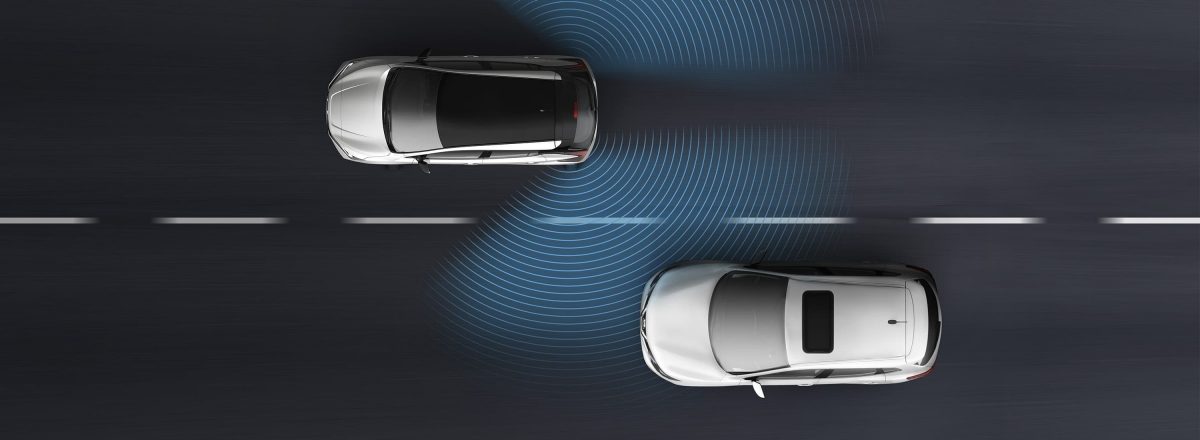 Nissan LEAF Blind Spot Warning illustration