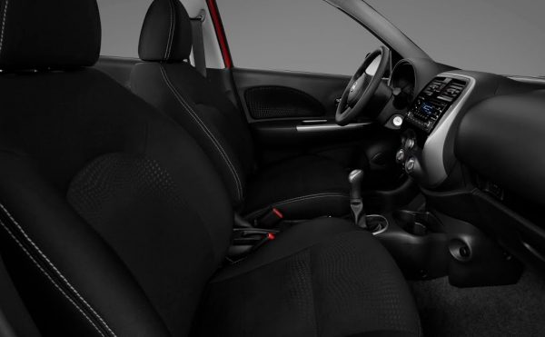 Asiento con corte de efecto gamuza