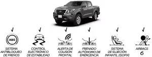 Pick up Nissan Frontier de Gasolina versión Doble Cabina 4x2