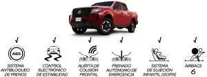 Pick up Nissan Frontier de Gasolina versión Doble Cabina 4x2 Sabanera