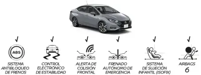 Nuevo Sedán Nissan Versa versión Advance TM