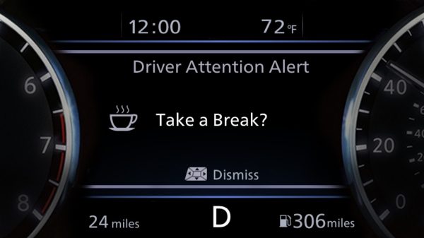 nissan Altima Intelligent Driver Alert
