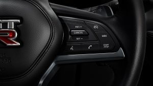Nissan GT-R steering wheel remote controls