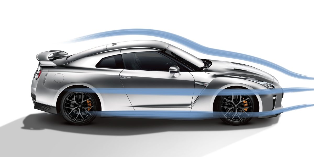 Nissan GT-R Aerodynamic air flow