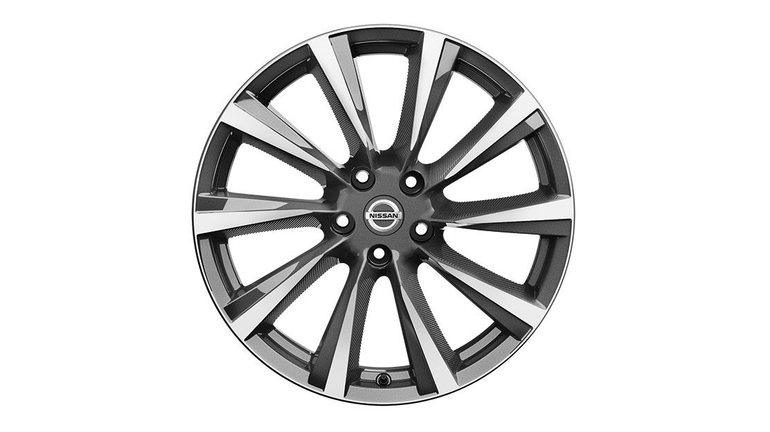 19-ДЮЙМОВИЙ ДИСК WIND ДЛЯ NISSAN QASHQAI, ТЕМНО-СІРИЙ, ПОЛІРОВАНИЙ