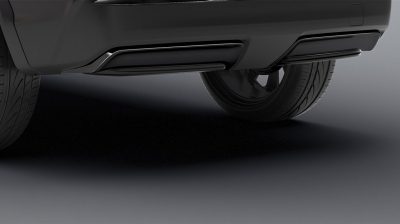 Елемент оздоблення на задній бампер для Nissan QASHQAI, чорний