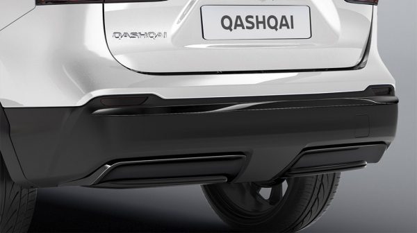 Елементи оздоблення на задній бампер для Nissan QASHQAI