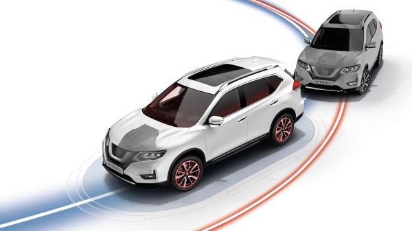 Ілюстрація: інтелектуальна система керування траєкторією в Nissan X-TRAIL