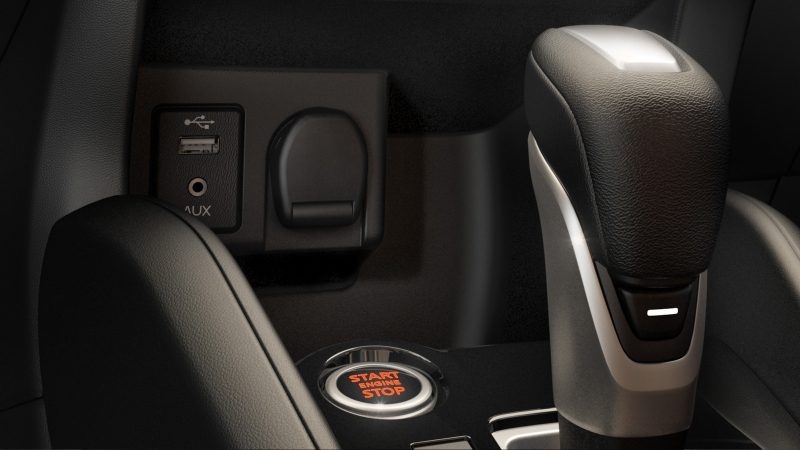 Nissan Kicks push button ignition detail