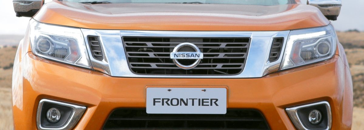 Frontier vista de la parrilla y faros led