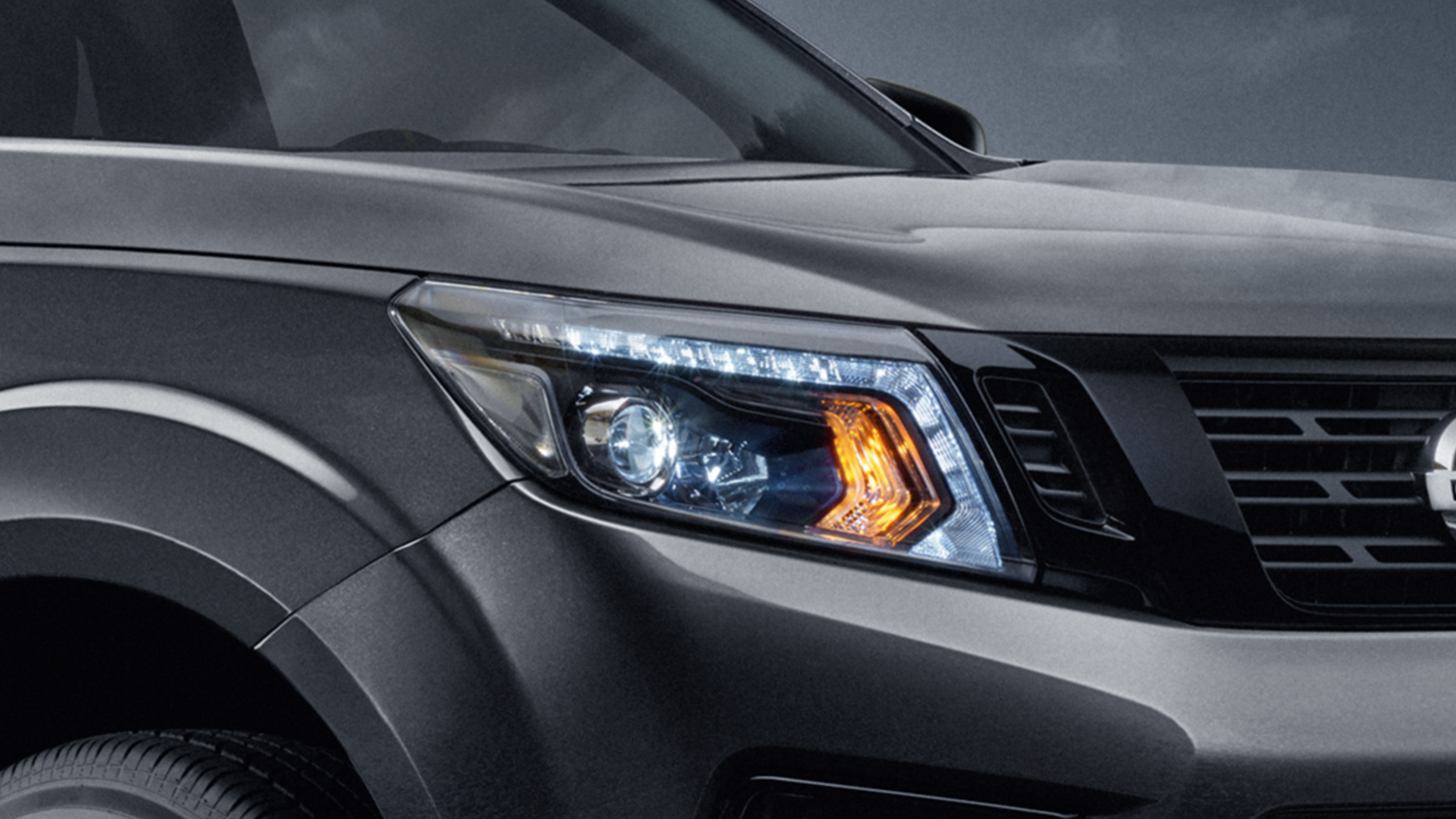 Black LED headlight inlays and fog light surrounds