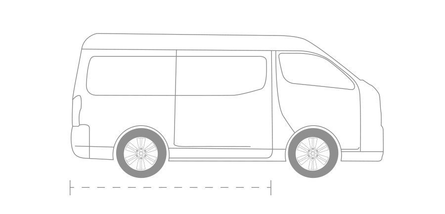 Dimensiones de Nissan Urvan 2025 Versión Panel