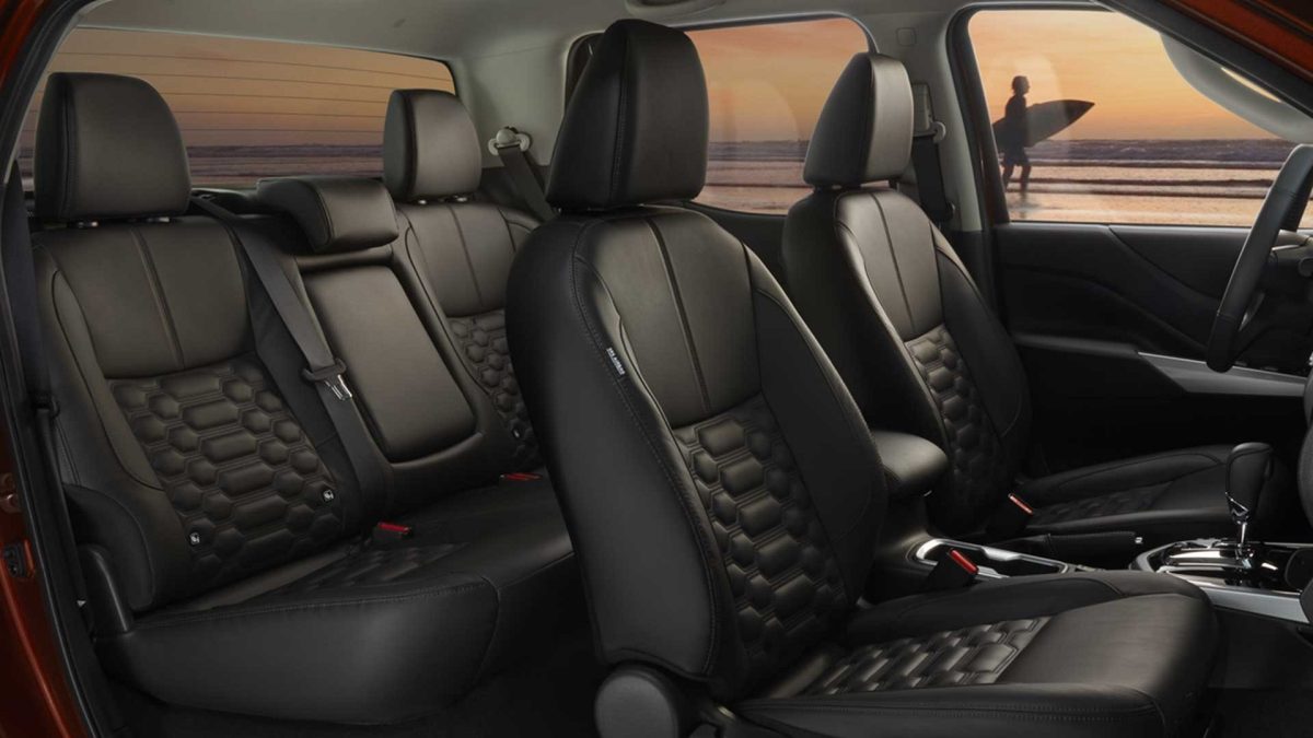 El espacio interior de Nissan Frontier 2023 es perfecto para llegar hasta donde quieras