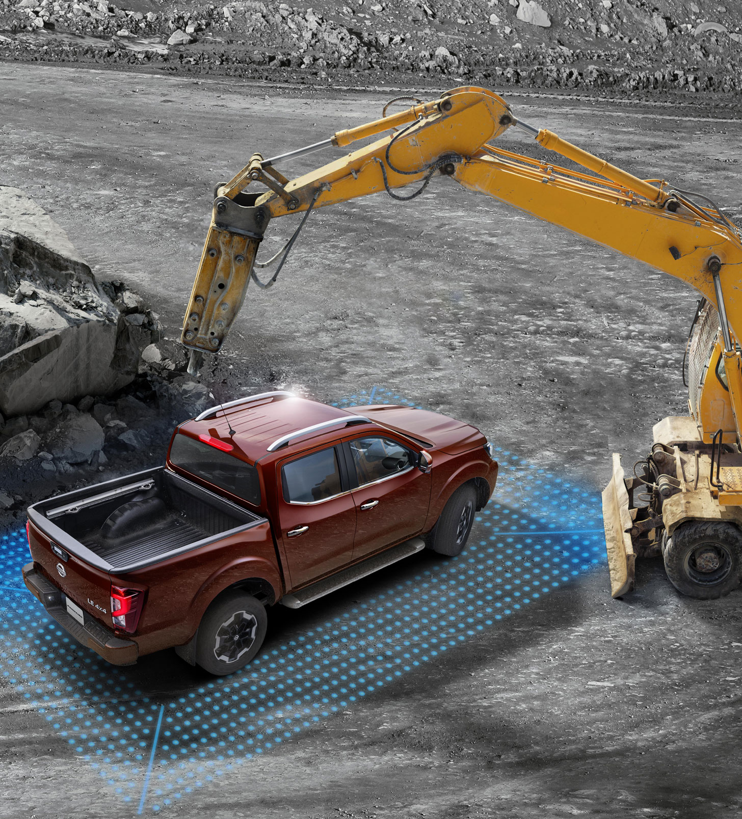 Enamórate del diseño exterior de Nissan Frontier e impulsa tu Modo PRO