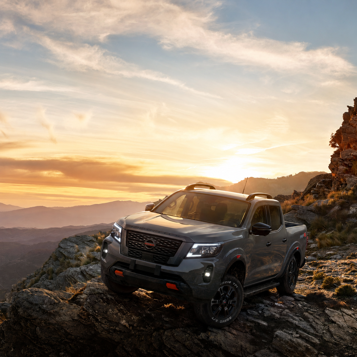 Enamórate del diseño exterior de Nissan Frontier 2026 e impulsa tu Modo PRO