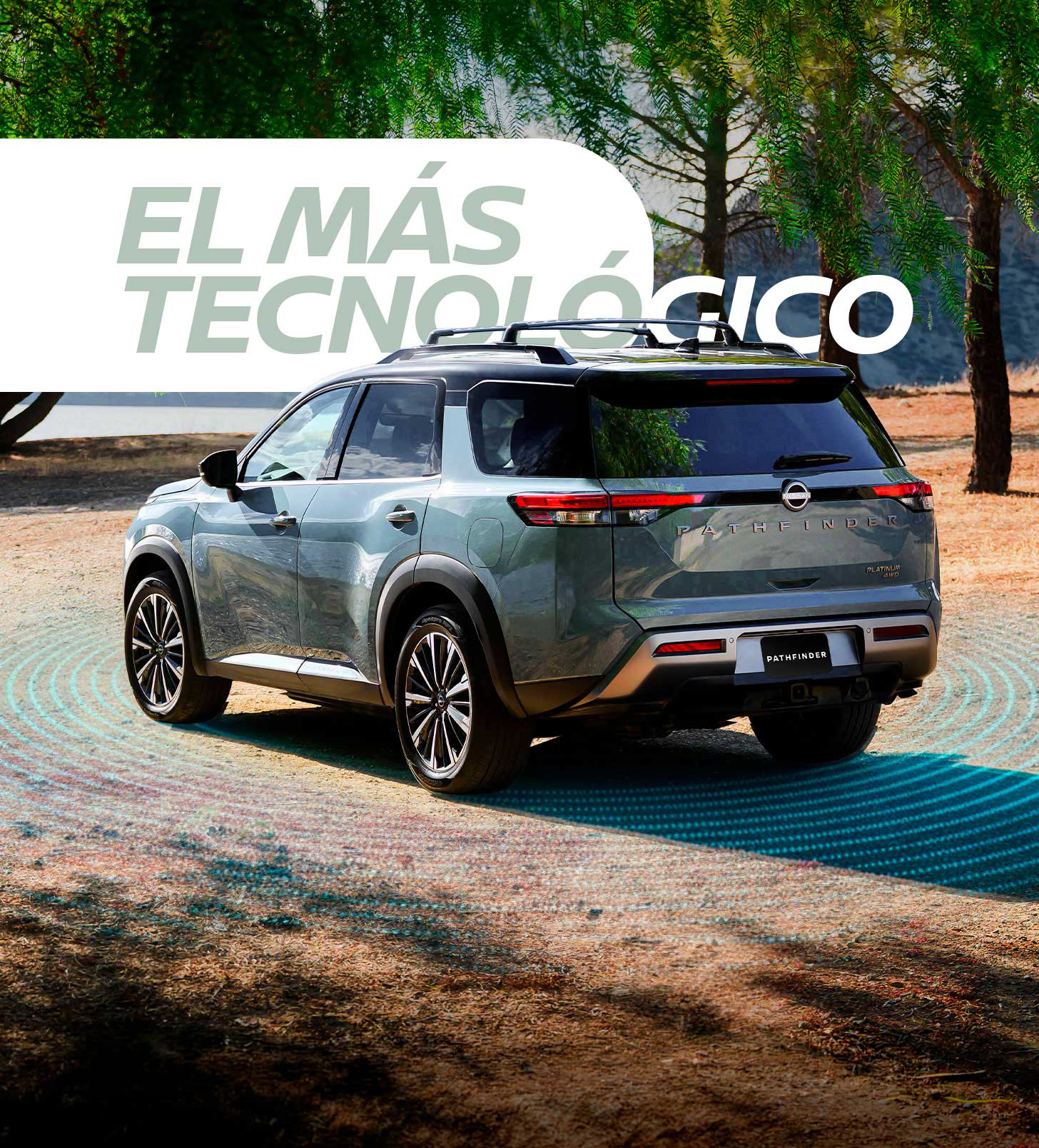 Nissan Pathfinder 2026 con Organic Dots en la carretera