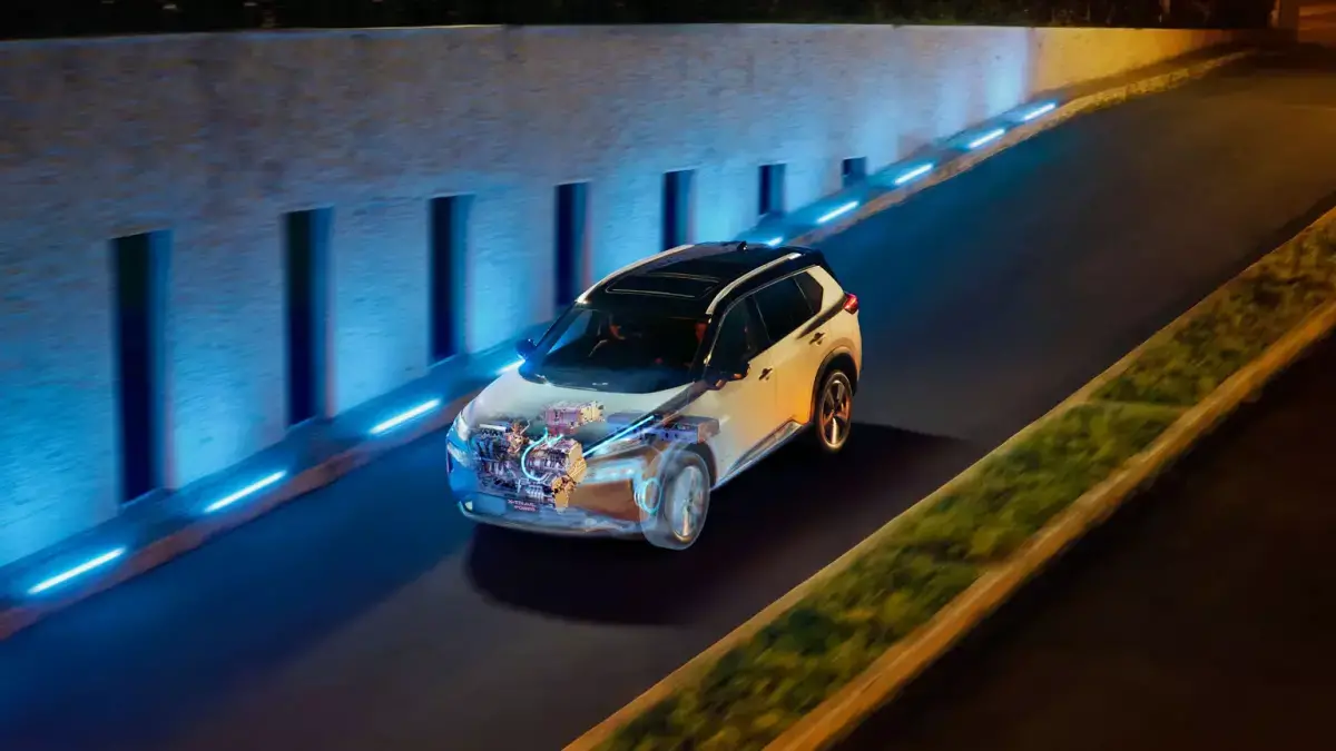 Sistema de seguridad de camioneta híbrida Nissan Xtrail ePower