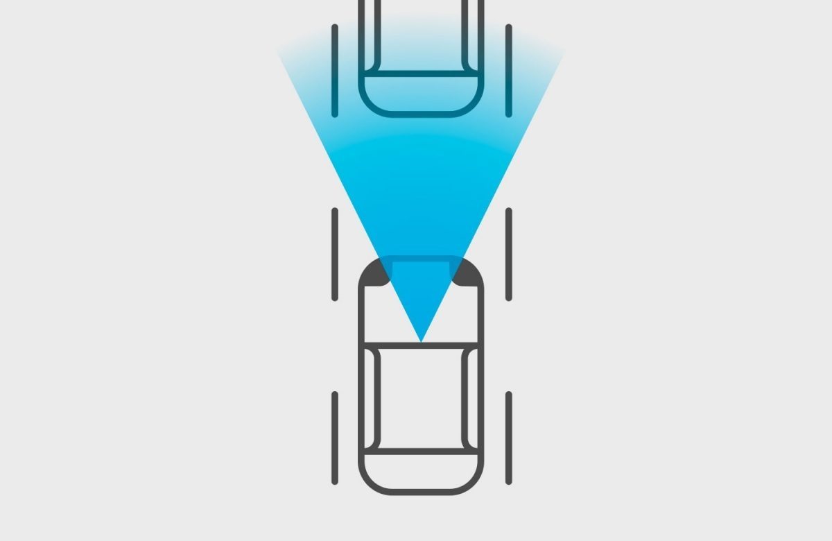 Nissan Qashqai Intelligent forward collision warning illustration