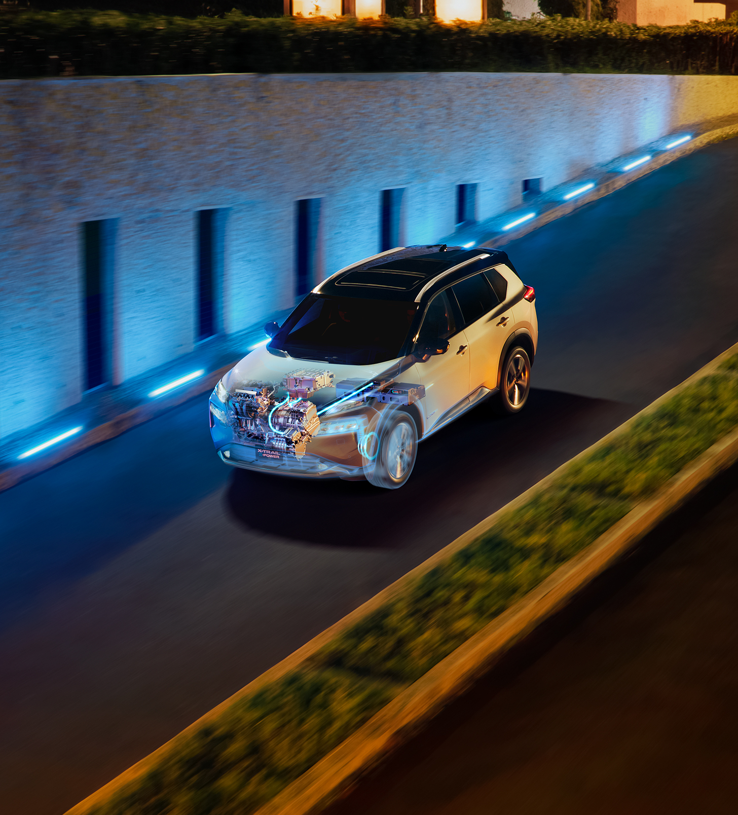 Nissan X-Trail e-POWER picado motor