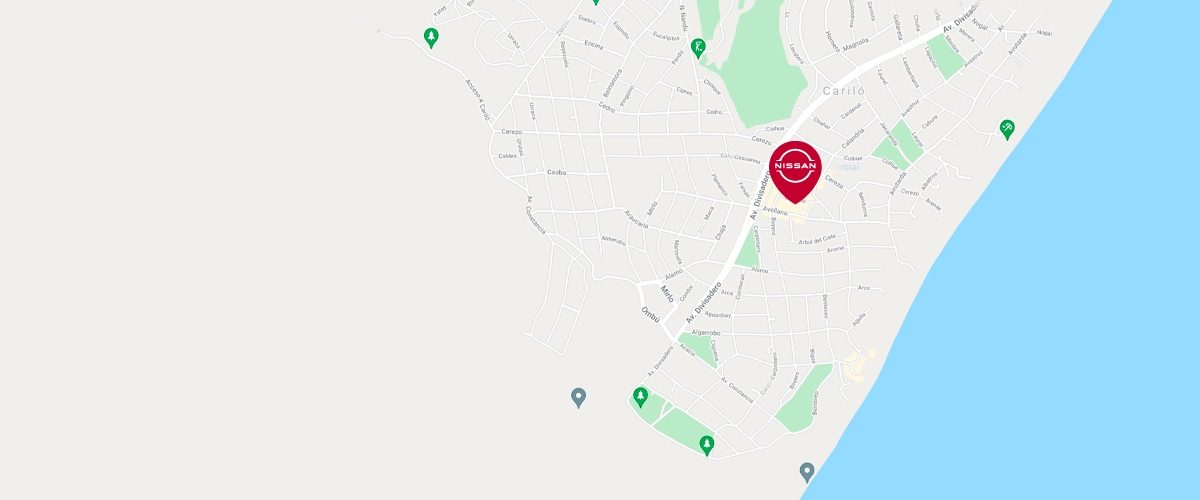 Mapa Nissan Cariló 2026