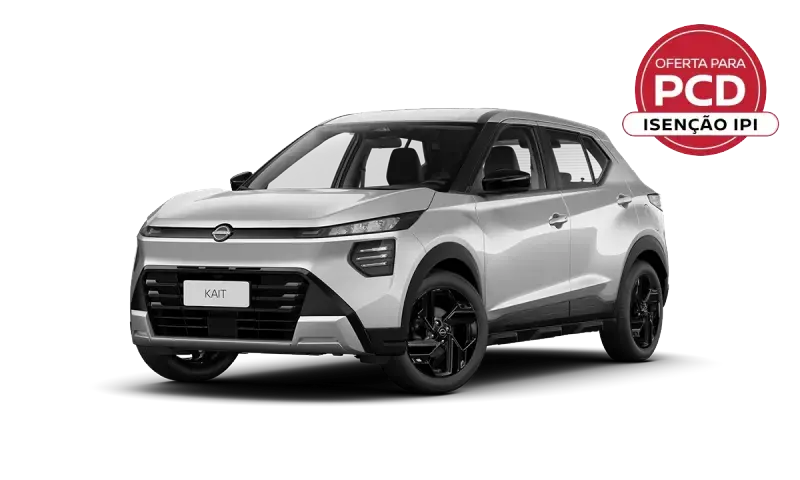 Nissan Kait Sense prata com selo PCD isenção de IPI