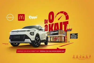 SUV Nissan Kait blanca en experiencia “De 0 a Kait” con McDonald’s y Rappi