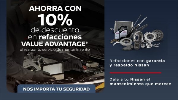 Promociones Nissan Value Advantage en clutch y balatas