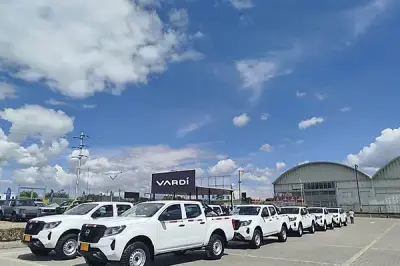Autos de negocios 4x4 Nissan como flota en operación en Colombia