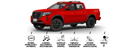 Pick up Nissan Frontier de Gasolina versión Pro 4X