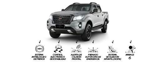 Pick up Nissan Frontier de Gasolina versión PRO S