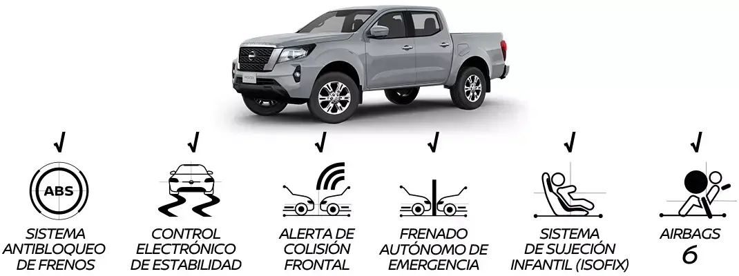 Pick up Nissan Frontier de Gasolina versión XE AT 4X4