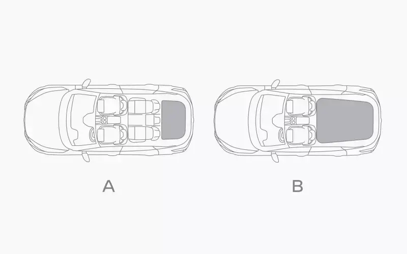 Nissan Qashqai e-Power top view illustrations showing boot capacity