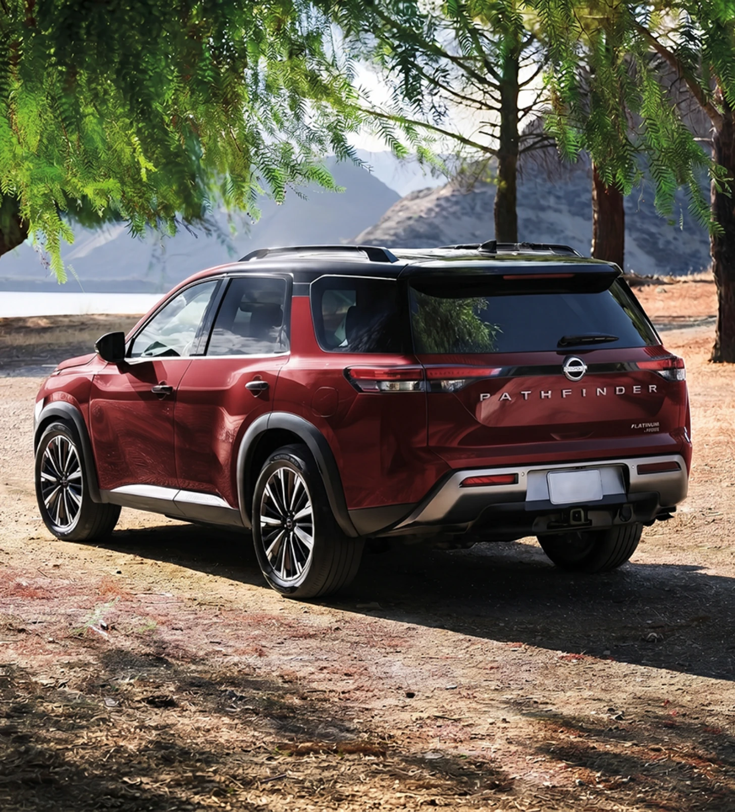 Nissan Pathfinder 2026 con Organic Dots en la carretera