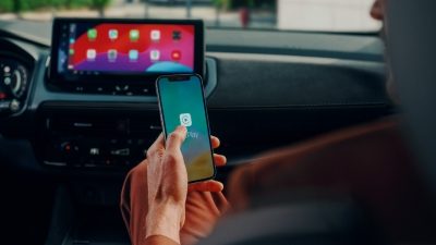 Nissan Qashqai e-Power wireless android auto screen view