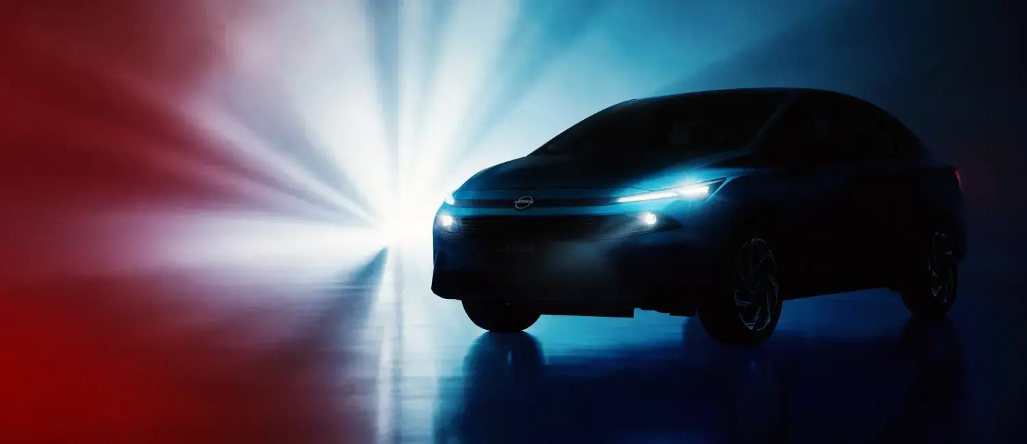 Nissan Versa 2027 Colombia, diseño frontal con iluminación LED