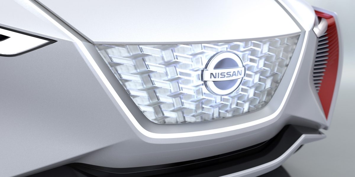 Nissan IMx concept car front grille detail