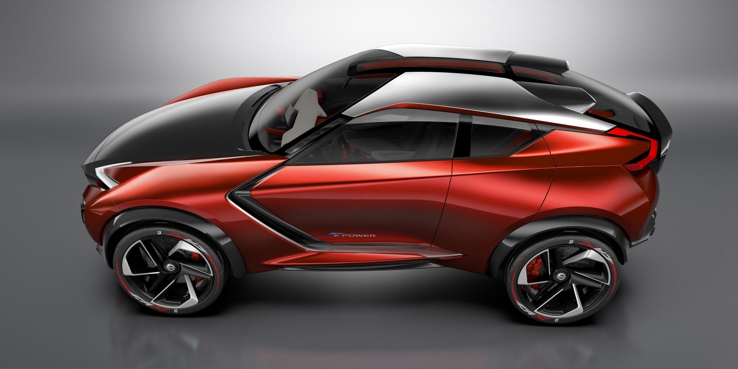 Nissan Gripz Concept in studio with doors open