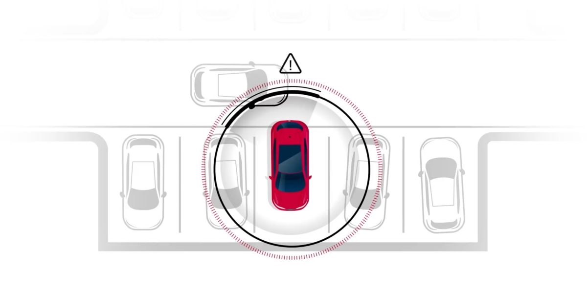 Nissan Intelligent Back-Up Intervention illustration