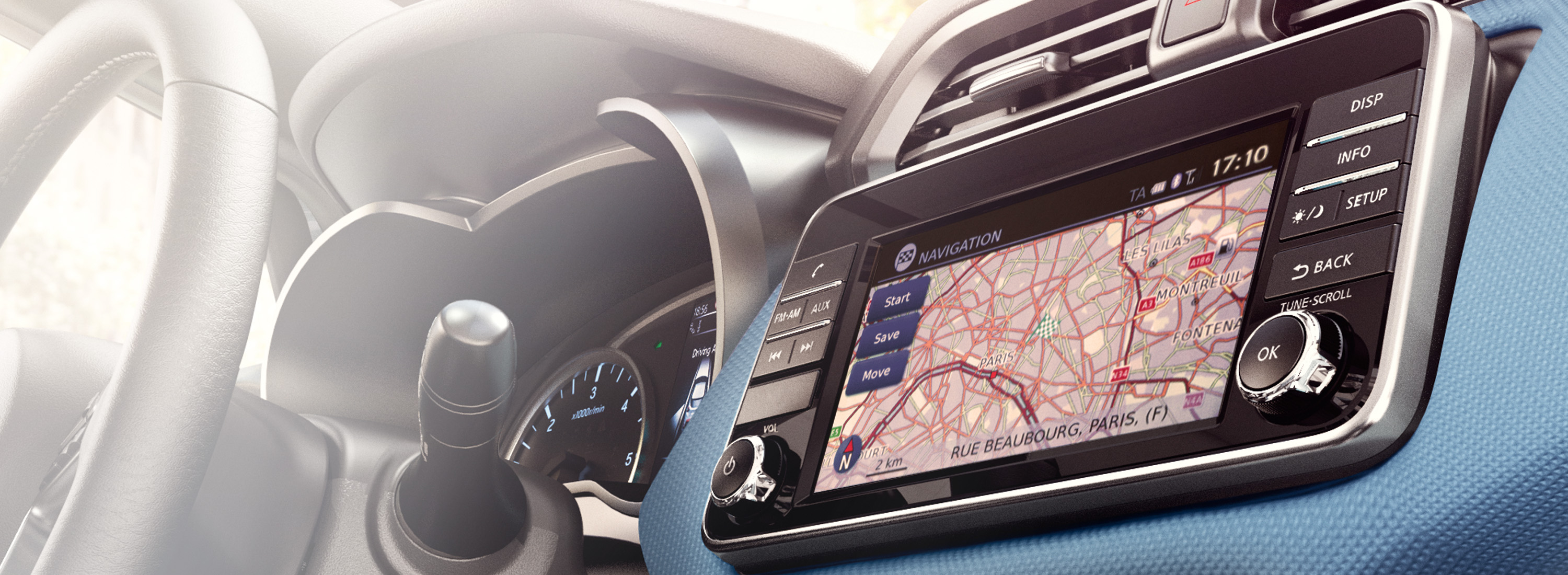 Nissan Micra 7-inch Touch-Screen Display