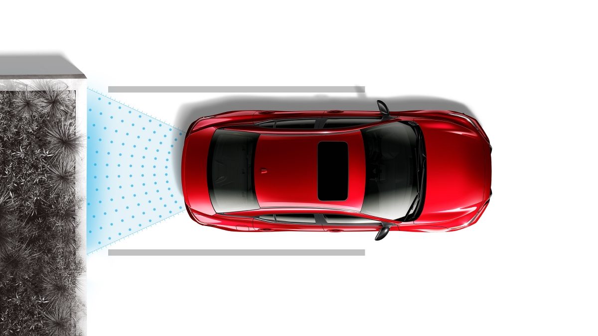 Nissan Sentra showing Rear Automatic Braking