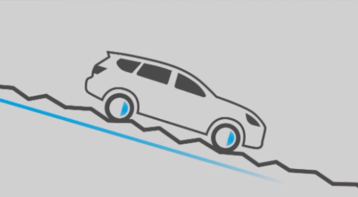 2021 Nissan Frontier illustration using hill descent control