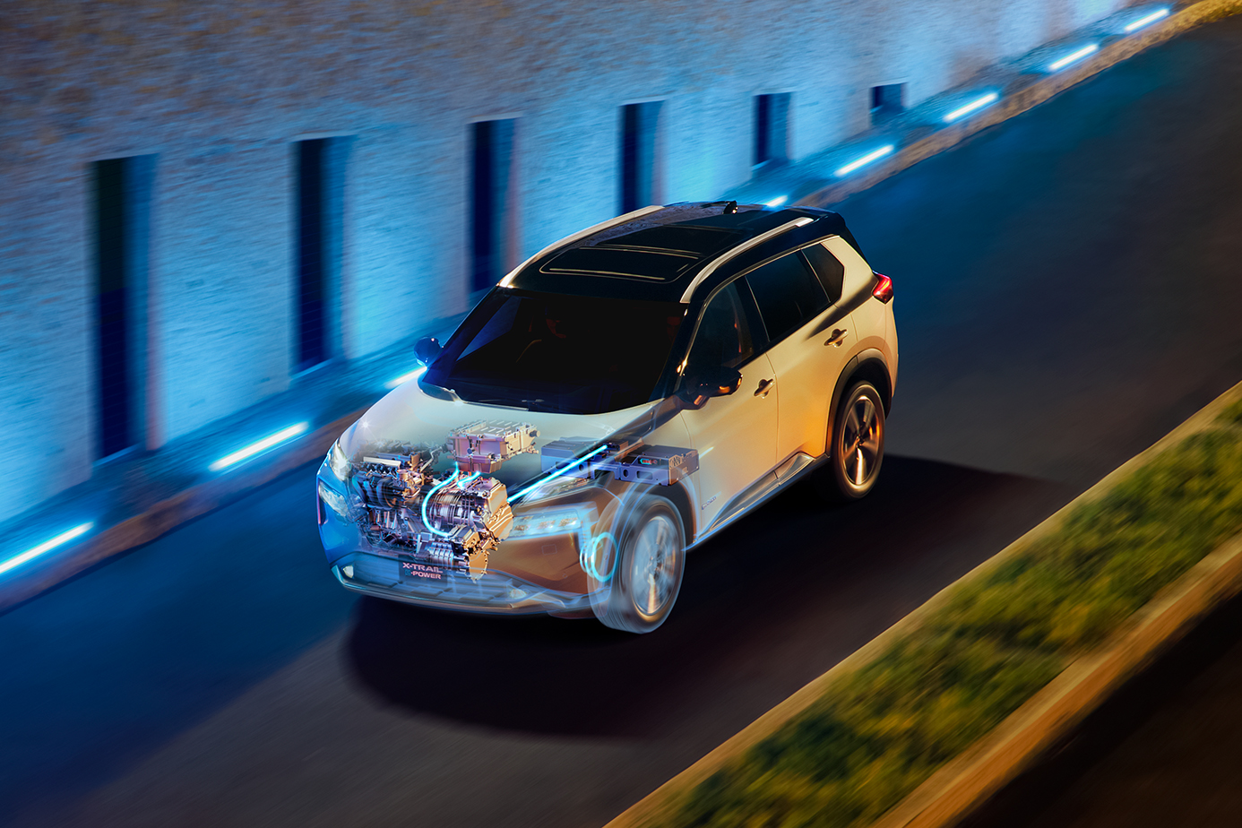 Nissan X-Trail e-POWER detalle piloto