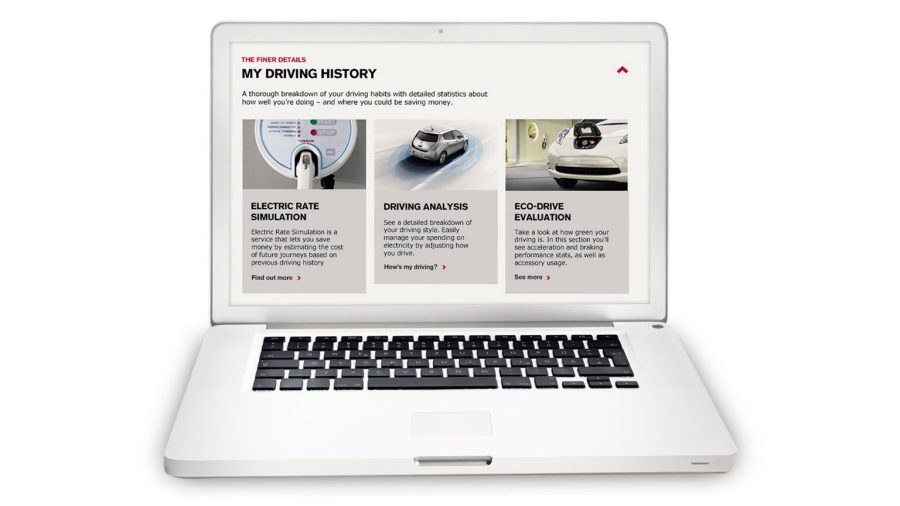 Nissan LEAF - Laptop met NissanConnect EV
