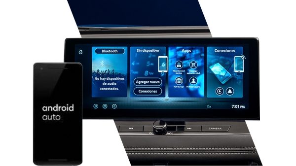 Android conectado a pantalla de Nissan X-Trail e-POWER con e-4ORCE 2027