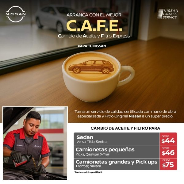 El mejor C.A.F.E. para tu Nissan