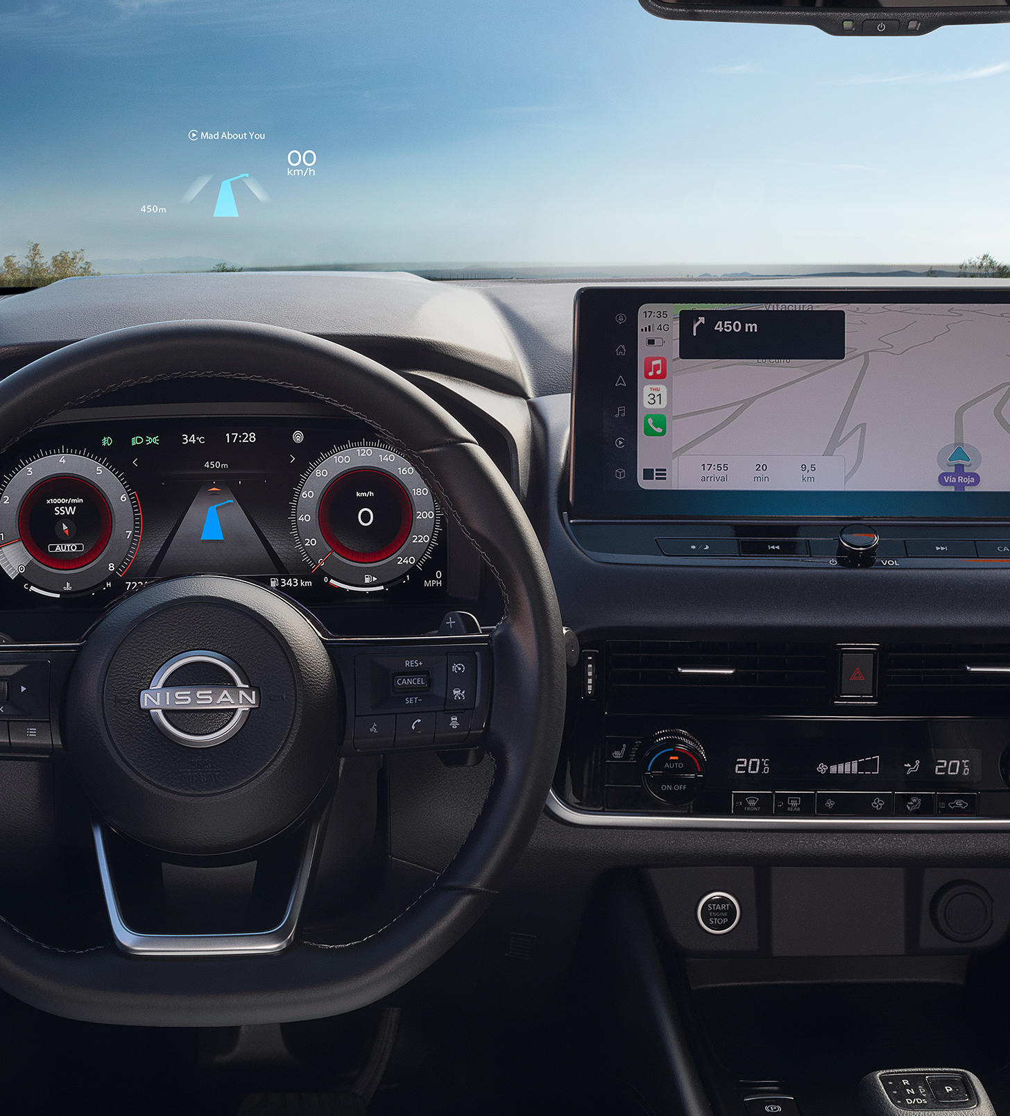 Con diferentes opciones personalizables, la pantalla de 12,3" te permite agrupar a tu gusto los indicadores e instrumentos