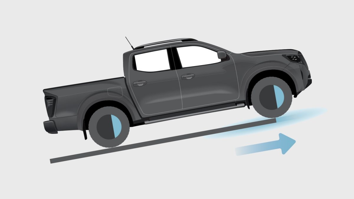 Nissan Frontier 2025 cuenta con Asistente de Ascenso en Pendientes