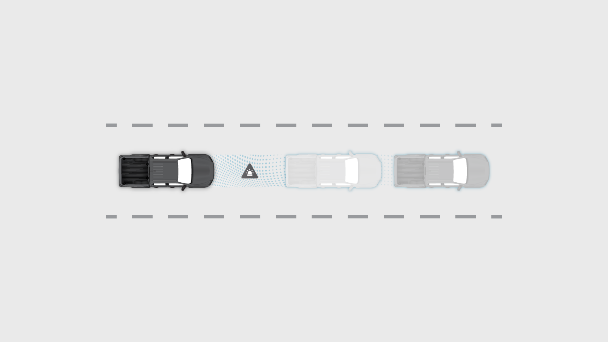 Nissan Frontier 2024 cuenta con Alerta Inteligente de Colisión Frontal